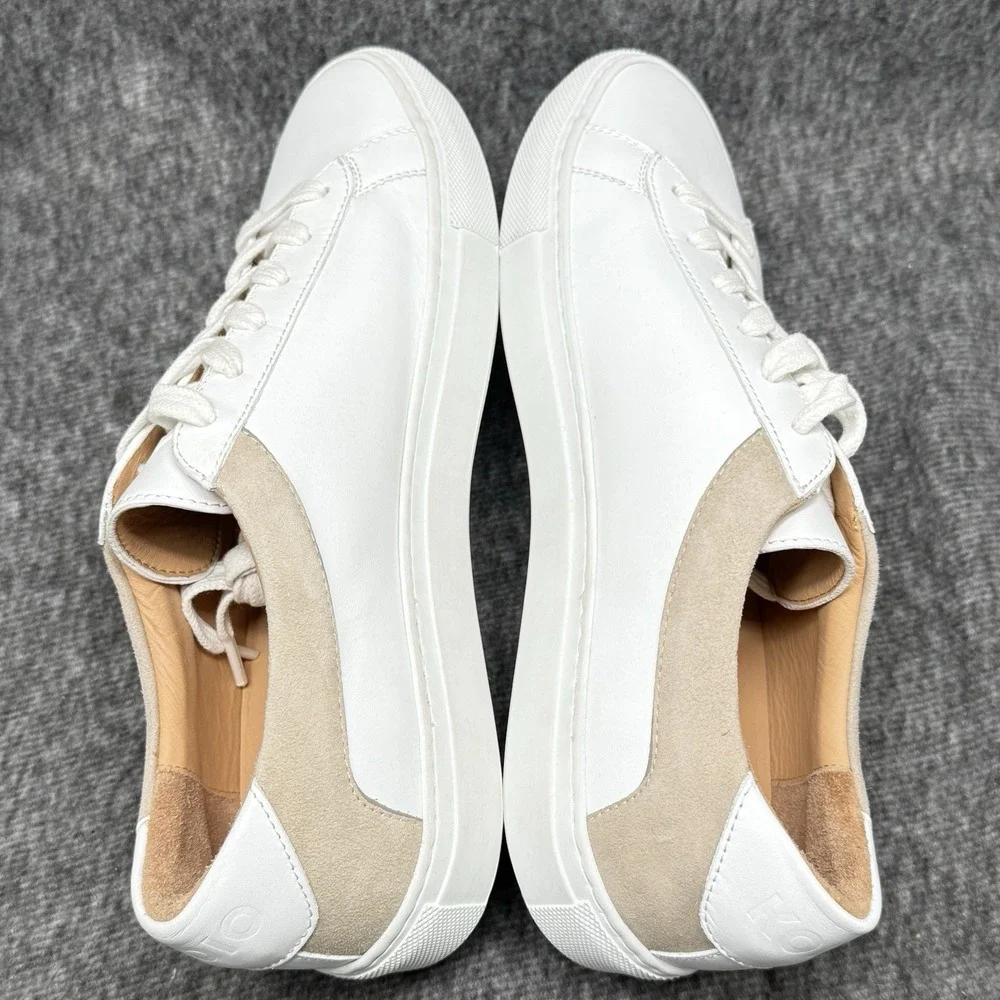 Koio Capri Low White Leather Sneakers EU 40 Mens 7 Womens 9 New Italy Dust Bag